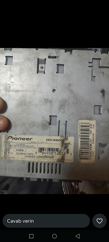 авто колонки: Pioneer DEH-9350 avtomobil maqnitofonu Xüsusiyyətlər: - 1-DIN ön — 3