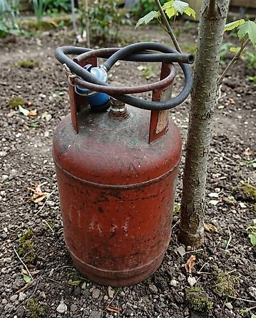 нет времени: Баллон бытовой для сжиженного газа, редуктор в подарок, б/у. Из стали — 1