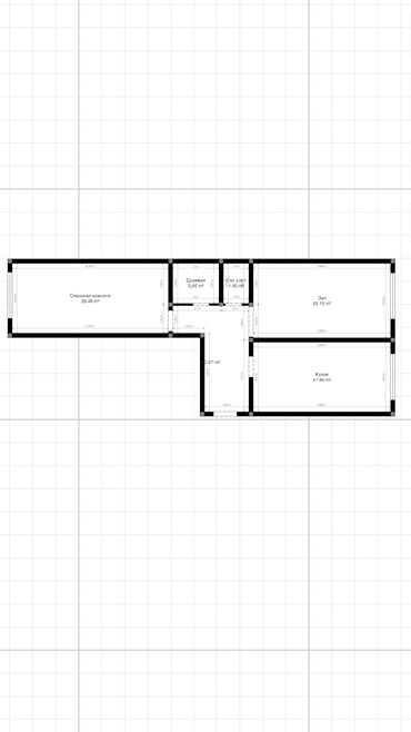 квартира с подсления: 2 комнаты, 74 м², Элитка, 9 этаж, ПСО (под самоотделку)
