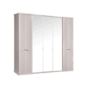 Спальные гарнитуры: Спальный гарнитур, Новый, Комод, Двуспальная кровать, Шкаф, Россия, В рассрочку, МДФ, Бесплатная доставка, цвет - Розовый — 2