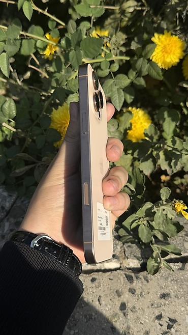 копия реплика: IPhone 16 Pro Max, Б/у, 256 ГБ, Золотой, Зарядное устройство, Защитное стекло, Чехол, В рассрочку, 88 % — 6