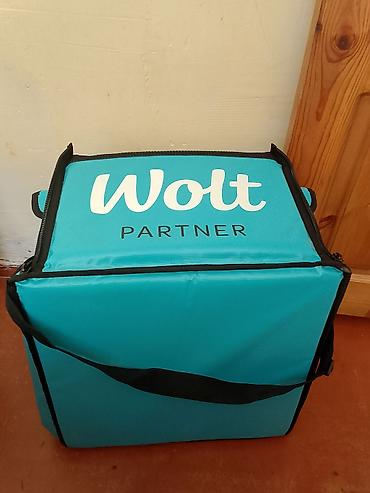 Wolt Partner termo çatdırılma çantası - Rəng: firuzəyi (Wolt loqolu)
