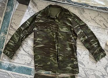военные одежды: Камуфляжный комплект (куртка + брюки), классический лесной камо — 1