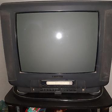 Kineskop tipli televizor + quraşdırılmış kaset oxuducu (VHS) kombosu