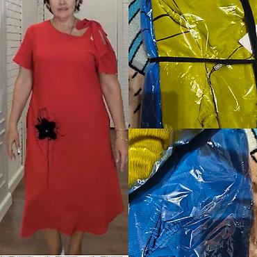штапель: Повседневное платье, Made in KG, Лето, Длинная модель, Штапель, Бохо, 9XL — 6