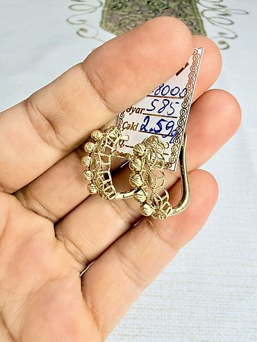 Aksesuarlar: Sırğa, Pandora, Sarı qızıl, 585 Əyar, 259 g — 4