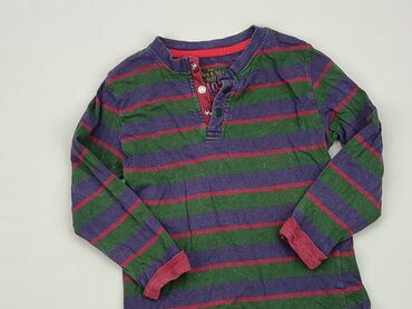 sweterek w kolorowe paski: Bluza, 3-4 lat, 98-104 cm, stan - Zadowalający