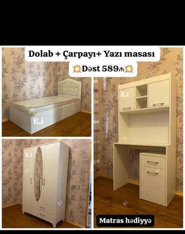 Çarpayılar: Yeni, Təknəfərlik çarpayı, Bazasız, Matras ilə, Siyirməsiz — 27