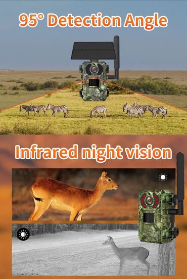 Видеокамеры: Фотоловушка сим картойонлайн в реальном времени 4G охотничьи — 8