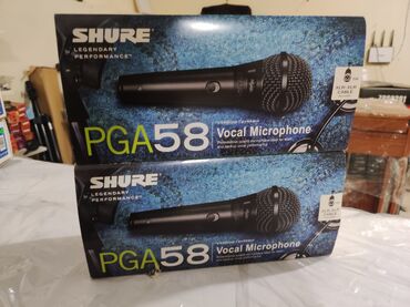 tar mikrafonu: Shure Pga 58 Sunurlu Mikrafon Səslənməsi Təmiz. Butun Rayonlara