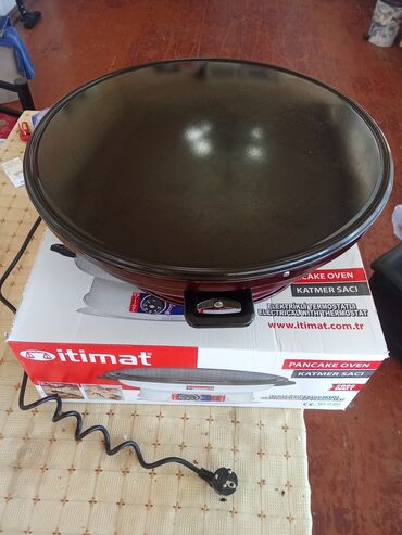 Elektrik qazanlar: İtimat elektrikli sac – pankek/katmer sacı - Güc: 2000 W -