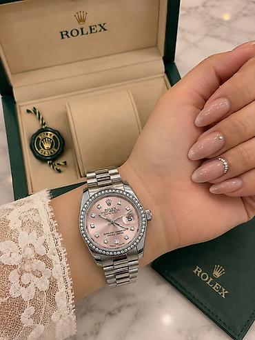 kəfkirli saat: Yeni, Qol saatı, Rolex, rəng - Çəhrayı — 1