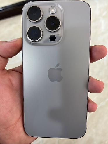 redmi 60 pro: IPhone 15 Pro, 128 GB, Natural Titanium, Simsiz şarj, Face ID — 1