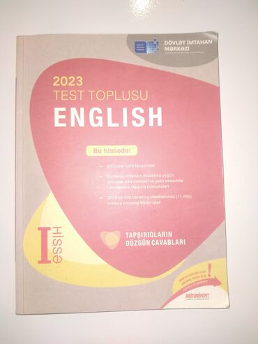 dim test toplusu ingilis dili: Dim yeni nəşr az ve ingilis dili. ideal veziyyetdedir. hec bir yazisi