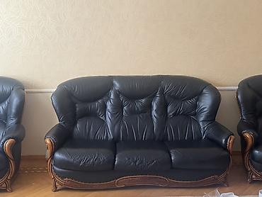 Ofis mebeli: 2 divan 2 kreslo hem ofis ucun hem ev ucundur temiz deridir ve goz — 1