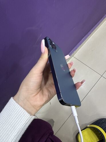 мобильный модем: IPhone 12 Pro Max, 128 ГБ, Pacific Blue, Кабель