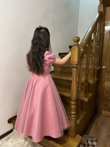 платье на девочку: Детское платье, цвет - Розовый, Новый