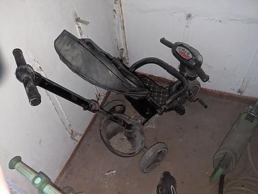 Детский трехколесный велосипед-каталка с родительской ручкой. ручка