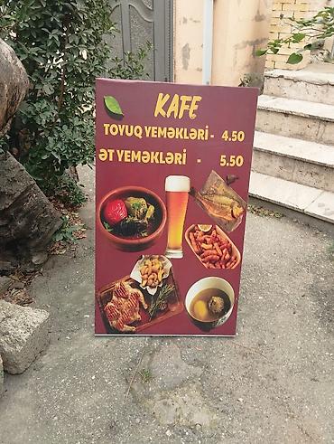 can eti: Kafe – restopub və digər obyektlər üçün uyğun reklam lövhəsi — 2