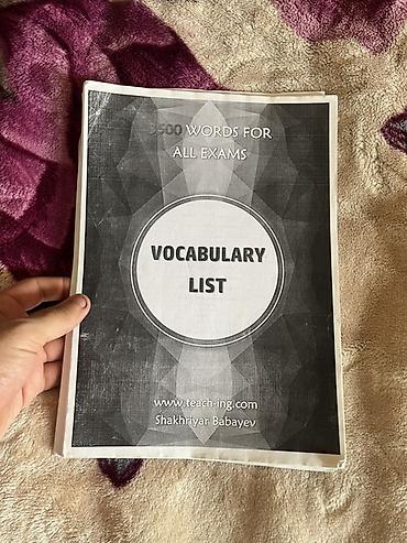 Lüğətlər: Məhsul: İngilis dili “Vocabulary List” çap dəftəri Təsvir: - Ümumi — 2
