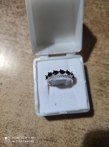 Prstenje: Srebrni prstenovi sa cirkonima – više modela - Model 1: tanji obruč — 8