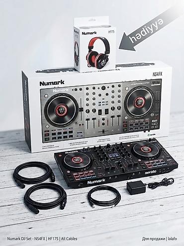 Numark NS4FX DJ Kontrolleri (4-Kanal) + Numark HF175 Qulaqlıq HƏDİYYƏ!