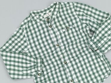biala koszula chlopieca rozm 146: Shirt 2-3 years, condition - Very good, pattern - Cell, color - Green