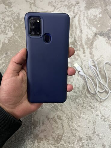 Samsung: Samsung Galaxy A21S, 64 GB, rəng - Qara, Barmaq izi — 4