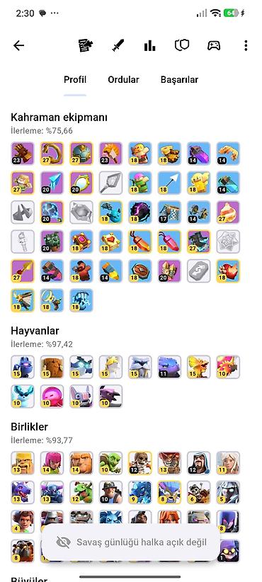 20: Clash of Clans hesabı – yüksək səviyyəli profil - Oyunçu səviyyəsi — 1