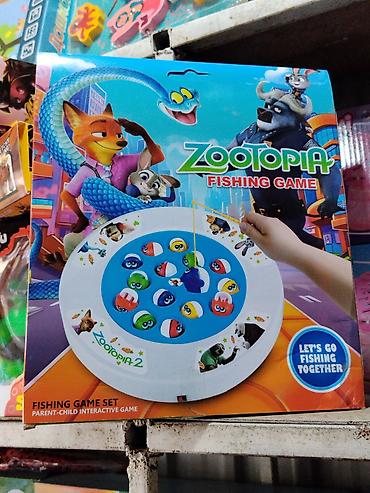 Спорт жана эс алуу: Настольная игра Zootopia Fishing Game — вращающаяся «рыбалка» для — 2