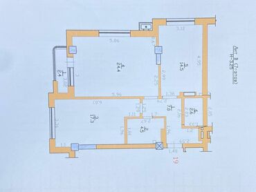 итальянский квартал купить квартиру: 2 комнаты, 70 м², Элитка, 7 этаж, ПСО (под самоотделку)