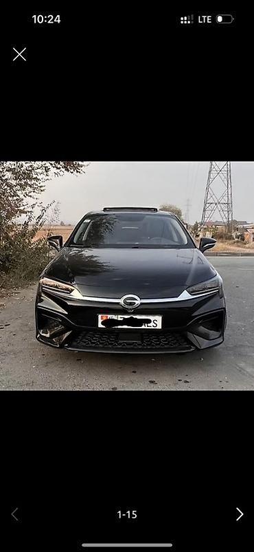GAC Aion S, черный седан с современным дизайном и агрессивной передней