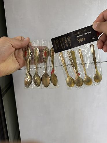 qaşıq dəst: Məhsul: GOLD P Mocca Spoon – dekorativ mokka/espresso qaşıqları dəsti — 2