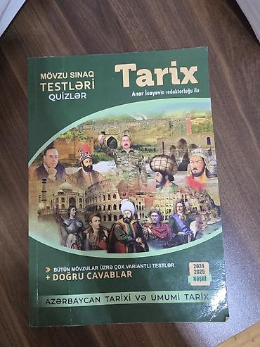 nigar dunya: Məhsul: “Tarix – Mövzu Sınaq Testləri, Quizlər” (Anar İsayevin — 1