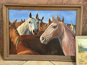 Картины: Картины маслом в рамах - Жанр: пейзаж, сельский быт. - Техника — 9