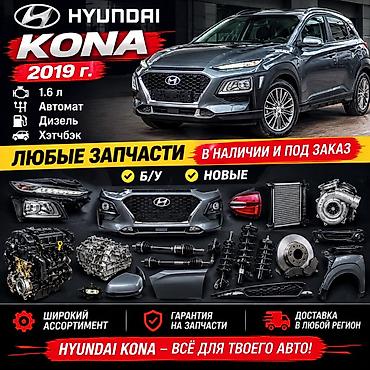 Запчасти для Hyundai Kona, 2019 г. - Любые комплектующие: кузовные