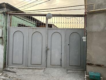 Həyət darvazaları: İşlənmiş Dəmir Həyət darvazası, Yana açılan, 4 m, Mexaniki, Qapı ilə, rəng - Boz, Kredit yoxdur, Ünvandan götürmə — 2