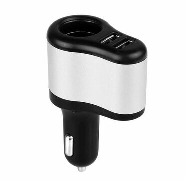 Auto oprema: USB auto punjač sa dva USB porta 2 u 1 - Dimenzija: 9,4 x 5,8 x — 11