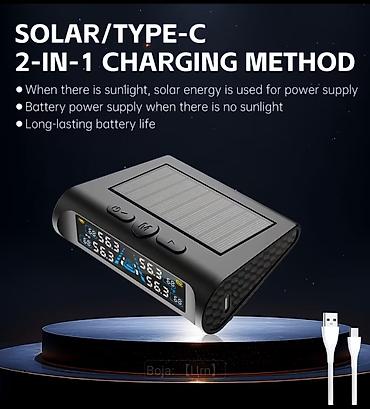 auto kamera: Solarni TPMS – sistem za nadzor pritiska u gumama - Real-time — 4