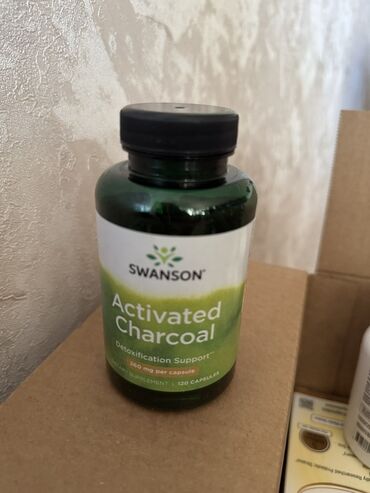 novamin vitamin: Swanson aktivləşdirilmiş kömür kapsulları. Hər kapsulda 260 mq