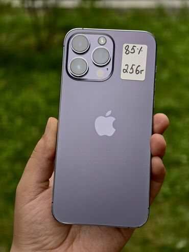 redmi note 10c: IPhone 14 Pro, Колдонулган, 256 ГБ, Deep Purple, Коргоочу айнек, Каптама, Бөлүп төлөө менен, 93 %