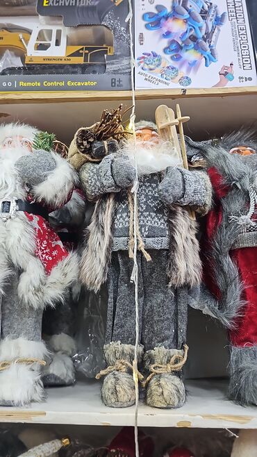 Yeni il oyuncaqları və bəzəkləri: Məhsul kodu sm-510018 Hündürlük 30 cm Şaxta baba kukla mişkası Diqqət — 3