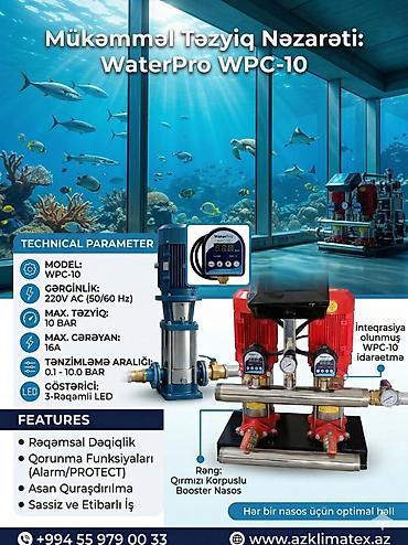 su nasoslarl: Təzyiq Relesi 10 bar WaterPro WPC-10 Rəqəmsal Təzyiq Kontrolleri Su — 2