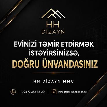 мастер ремонт квартир: HH Dizayn MMC – ev və mənzillərin təmiri və dizaynı üzrə peşəkar — 1
