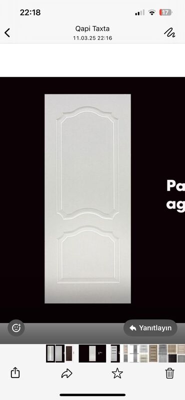 Otaq qapıları: Yataq otağı üçün Yeni Otaq qapısı 90x205 sm Naliçnik ilə, Ödənişli quraşdırma, Pulsuz çatdırılma — 10