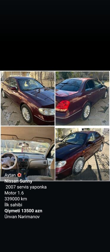 Nissan: Nissan Sunny: 1.6 l | 2007 il