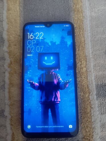 чехлы на редми нот 10: Redmi, Redmi Note 7, Колдонулган, 64 ГБ, түсү - Кара, 2 SIM