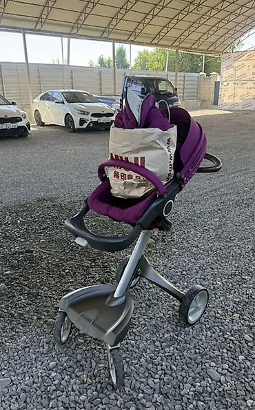 xplory x stokke: Детская коляска Stokke Xplory, цвет глубокий фиолетовый (plum) — 3