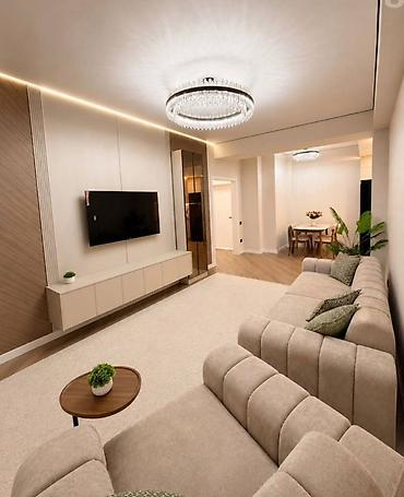 flat osh: 2 комнаты, 63 м², Асанбай мкр Элитка, 14 этаж, Дизайнерский ремонт — 1