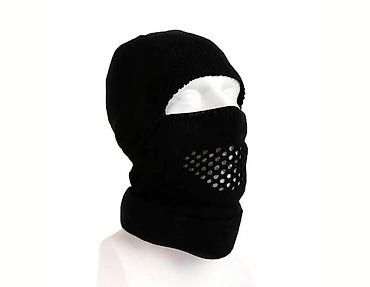 kişi baş geyimləri: Balaklava, Yeni, rəng - Qara, One size — 4